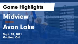 Midview  vs Avon Lake  Game Highlights - Sept. 28, 2021
