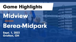 Midview  vs Berea-Midpark  Game Highlights - Sept. 1, 2022