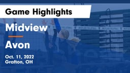 Midview  vs Avon  Game Highlights - Oct. 11, 2022