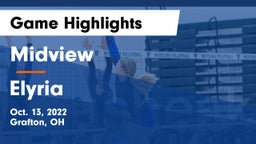 Midview  vs Elyria  Game Highlights - Oct. 13, 2022