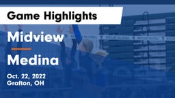 Midview  vs Medina  Game Highlights - Oct. 22, 2022