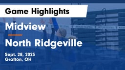 Midview  vs North Ridgeville  Game Highlights - Sept. 28, 2023