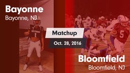 Matchup: Bayonne  vs. Bloomfield  2016