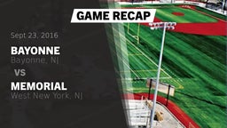 Recap: Bayonne  vs. Memorial  2016