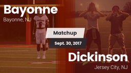 Matchup: Bayonne  vs. Dickinson  2017