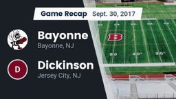 Recap: Bayonne  vs. Dickinson  2017