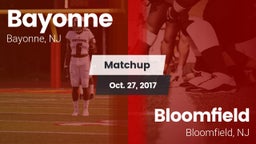 Matchup: Bayonne  vs. Bloomfield  2017