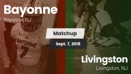 Matchup: Bayonne  vs. Livingston  2018
