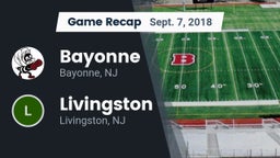 Recap: Bayonne  vs. Livingston  2018