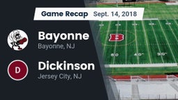 Recap: Bayonne  vs. Dickinson  2018