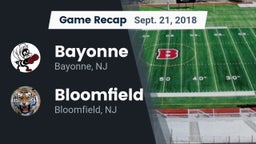 Recap: Bayonne  vs. Bloomfield  2018