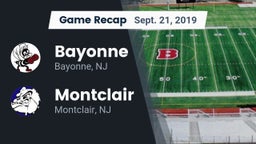 Recap: Bayonne  vs. Montclair  2019