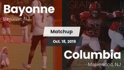 Matchup: Bayonne  vs. Columbia  2019