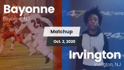 Matchup: Bayonne  vs. Irvington  2020