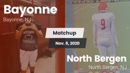 Matchup: Bayonne  vs. North Bergen  2020