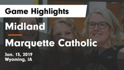 Midland  vs Marquette Catholic  Game Highlights - Jan. 15, 2019