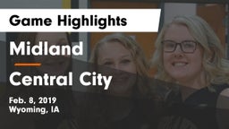 Midland  vs Central City  Game Highlights - Feb. 8, 2019