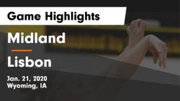 Midland  vs Lisbon  Game Highlights - Jan. 21, 2020