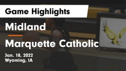 Midland  vs Marquette Catholic Game Highlights - Jan. 18, 2022