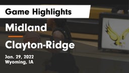 Midland  vs Clayton-Ridge  Game Highlights - Jan. 29, 2022