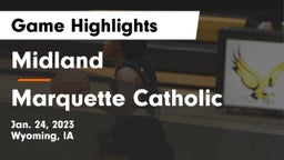 Midland  vs Marquette Catholic Game Highlights - Jan. 24, 2023