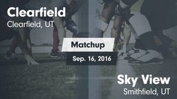 Matchup: Clearfield High vs. Sky View  2016