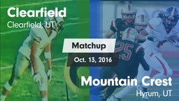 Matchup: Clearfield High vs. Mountain Crest  2016