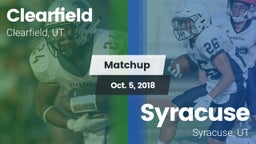 Matchup: Clearfield High vs. Syracuse  2018