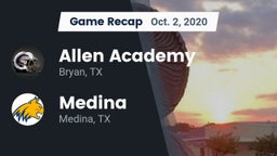 Recap: Allen Academy vs. Medina  2020