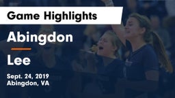 Abingdon  vs Lee  Game Highlights - Sept. 24, 2019