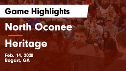 North Oconee  vs Heritage  Game Highlights - Feb. 14, 2020