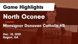 North Oconee  vs Monsignor Donovan Catholic HS Game Highlights - Dec. 10, 2020