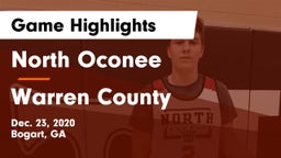 North Oconee  vs Warren County  Game Highlights - Dec. 23, 2020