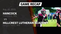 Recap: Hancock  vs. Hillcrest Lutheran Academy  2015