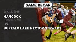 Recap: Hancock  vs. Buffalo Lake Hector Stewart 2016