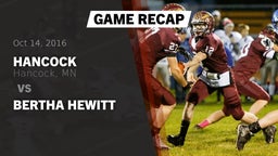 Recap: Hancock  vs. Bertha Hewitt 2016