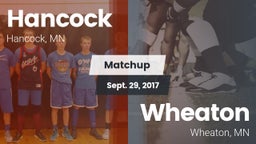 Matchup: Hancock  vs. Wheaton  2017