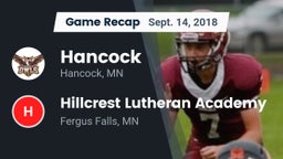 Recap: Hancock  vs. Hillcrest Lutheran Academy 2018