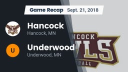 Recap: Hancock  vs. Underwood  2018