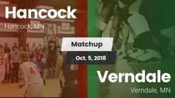 Matchup: Hancock  vs. Verndale  2018