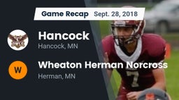 Recap: Hancock  vs. Wheaton Herman Norcross  2018