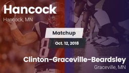 Matchup: Hancock  vs. Clinton-Graceville-Beardsley  2018