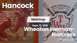 Matchup: Hancock  vs. Wheaton Herman-Norcross  2019