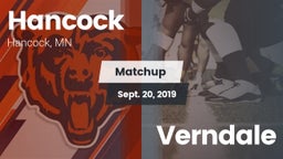 Matchup: Hancock  vs. Verndale 2019
