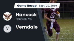 Recap: Hancock  vs. Verndale 2019