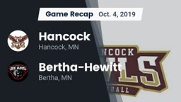 Recap: Hancock  vs. Bertha-Hewitt  2019