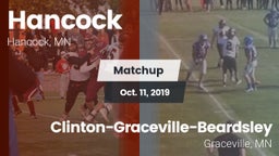 Matchup: Hancock  vs. Clinton-Graceville-Beardsley  2019