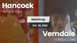 Matchup: Hancock  vs. Verndale  2020