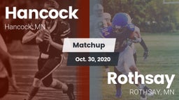 Matchup: Hancock  vs. Rothsay  2020