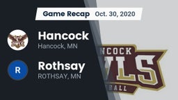 Recap: Hancock  vs. Rothsay  2020